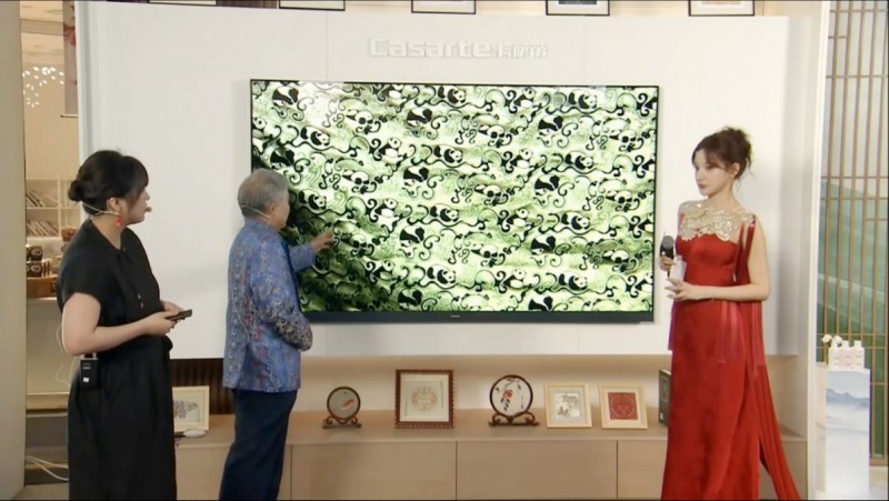 卡萨帝艺术电视：原创AI超景深画质，还原非遗蜀锦细节