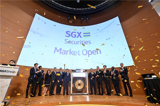 新加坡交易所证券市场欢迎NTT 数据中心房地产投资信托在主板上市