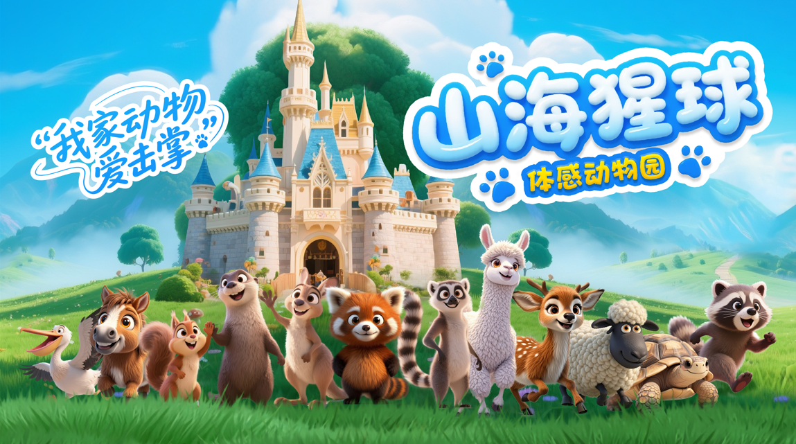 山海猩球体感动物园沉浸式互动场景